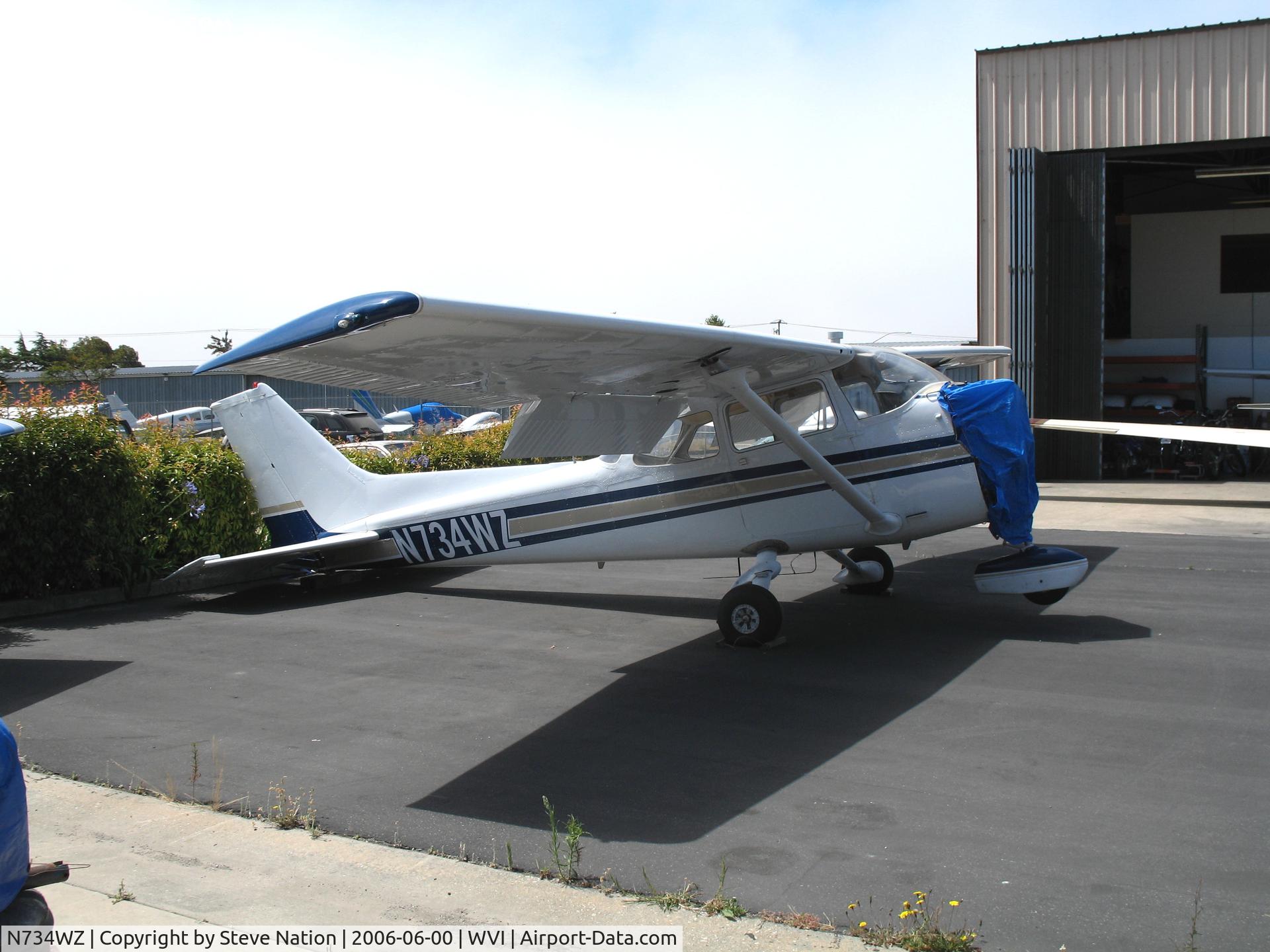 N734WZ, 1977 Cessna 172N C/N 17269185, 1977 Cessna 172N in for overhaul @ Watsonville Municipal Airport, CA