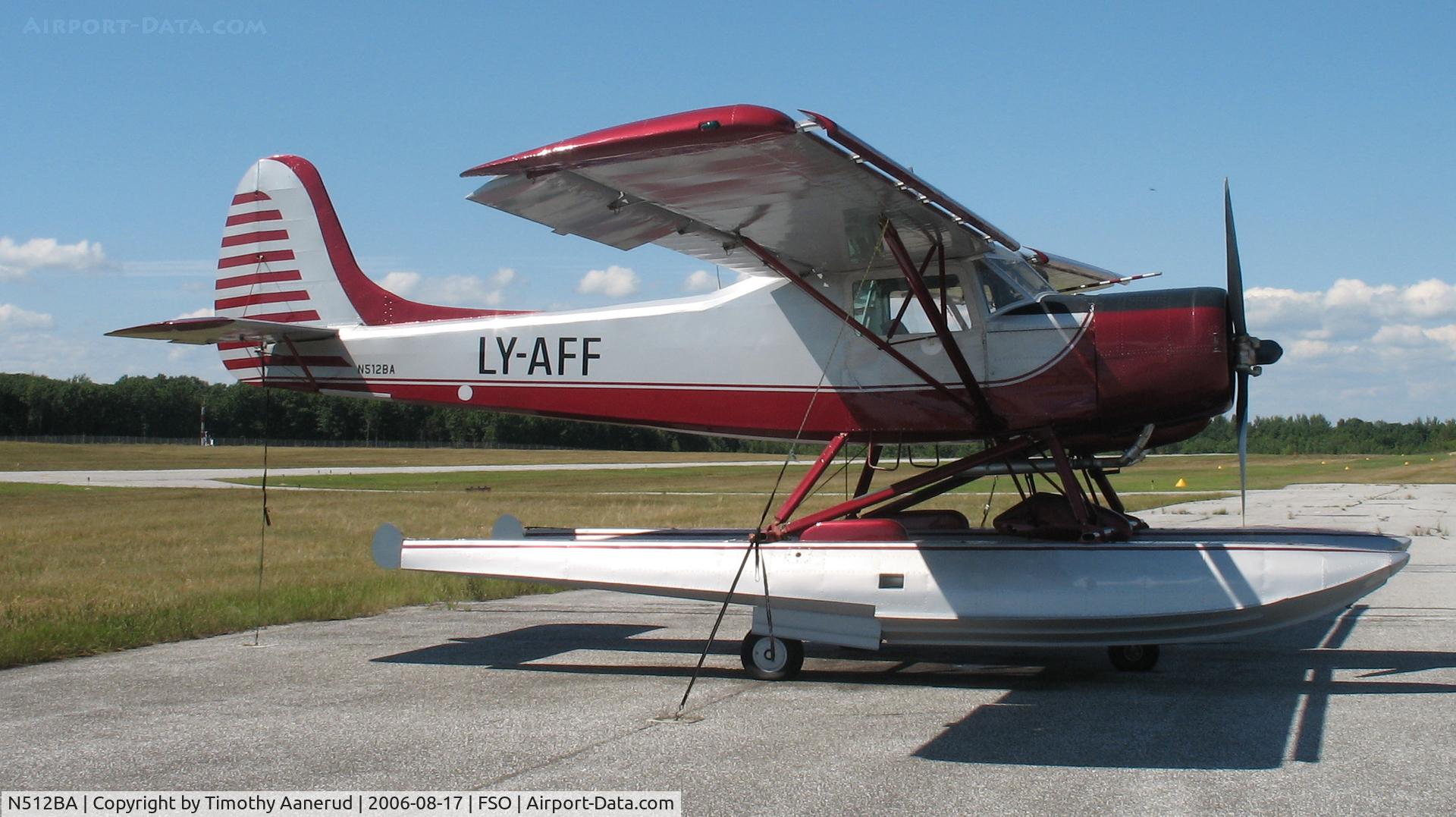N512BA, 1973 Yakovlev Yak-12 C/N 512764, Tied down at the Franklin County State Airport, Highgate, VT