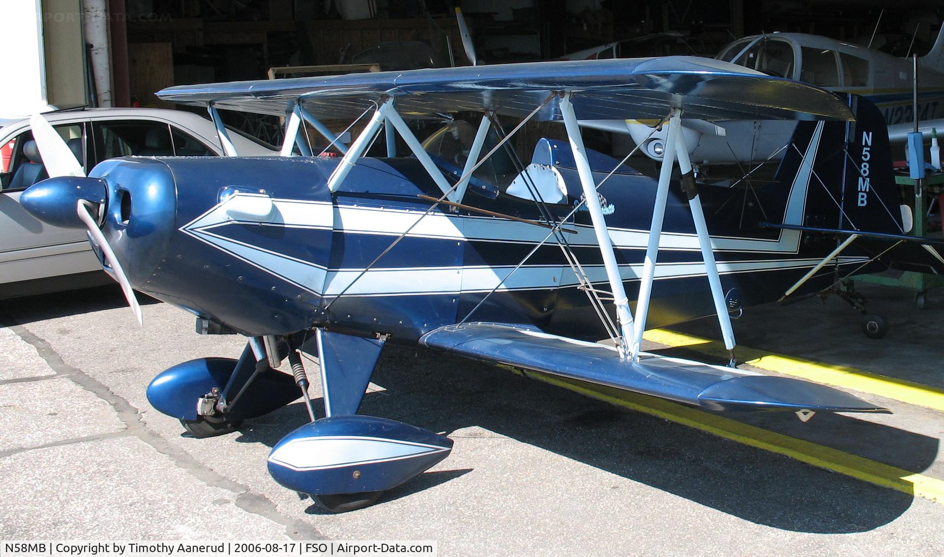 N58MB, 1972 Smith DSA-1 Miniplane C/N MB-1, Franklin County State Airport, Highgate, VT