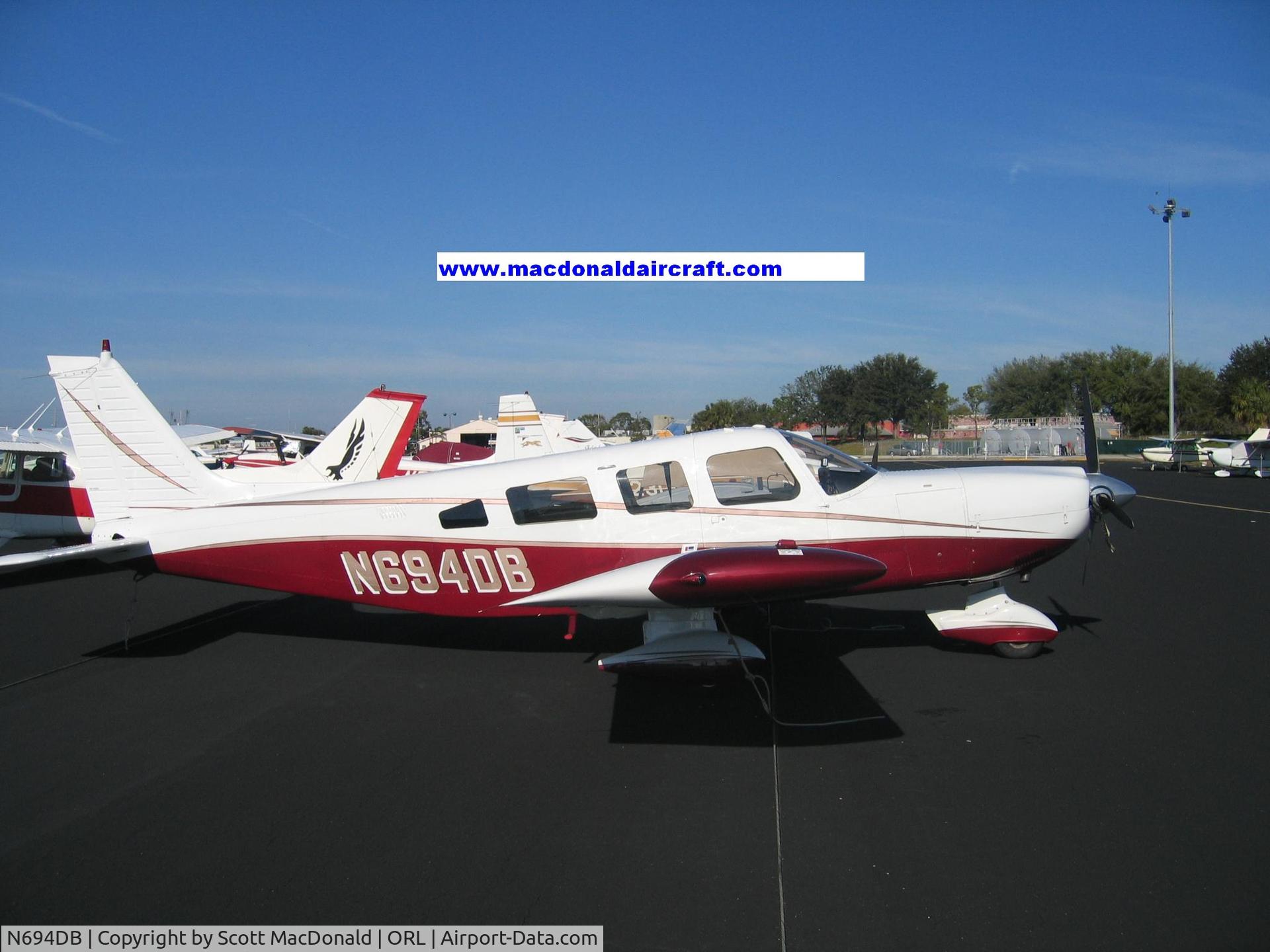 N694DB, 1975 Piper PA-32-300 Cherokee Six C/N 32-7540087, 694DB on the Ramp