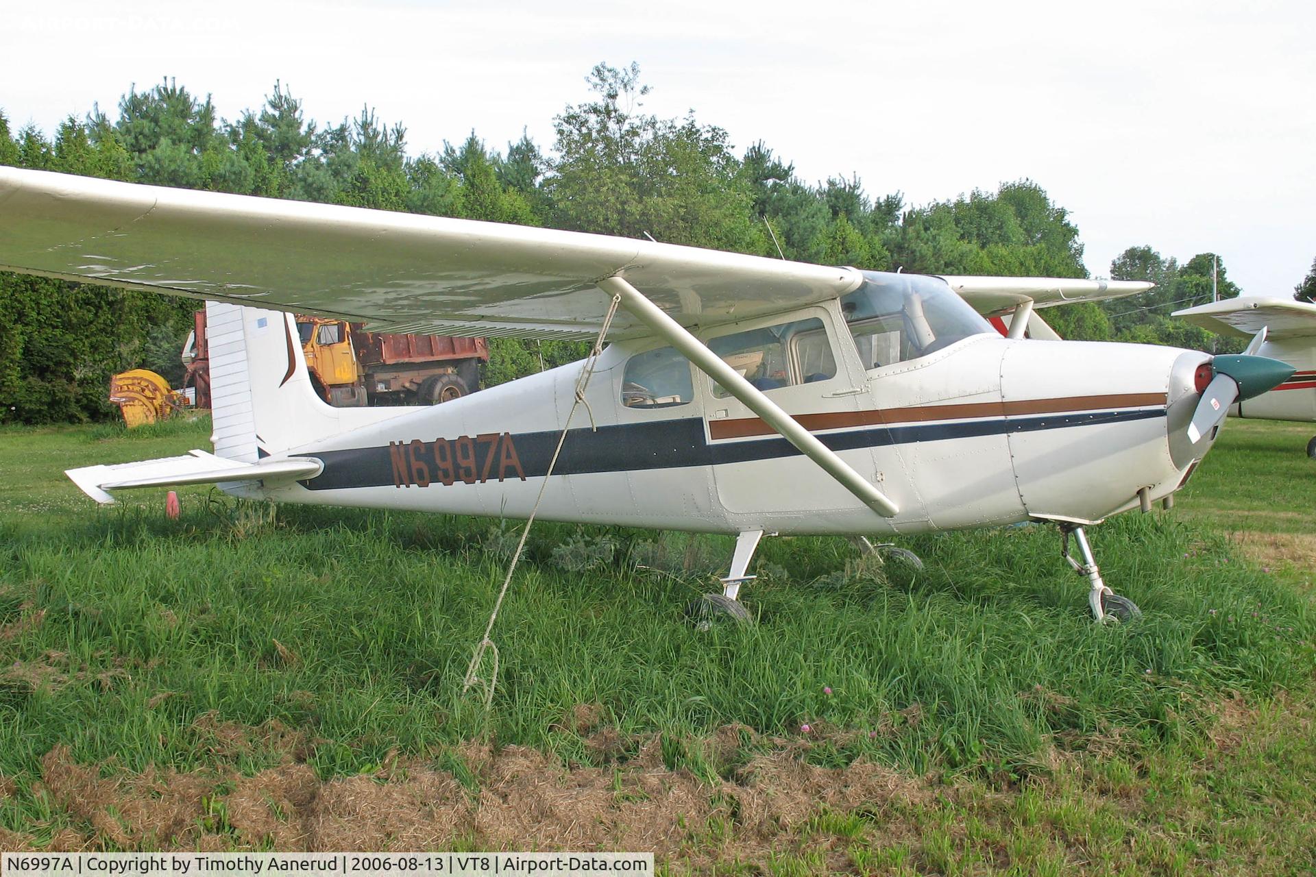 N6997A, 1956 Cessna 172 C/N 29097, 1956 Cessna 172 Skyhawk, c/n 29097, Tied down at Shelburne, VT