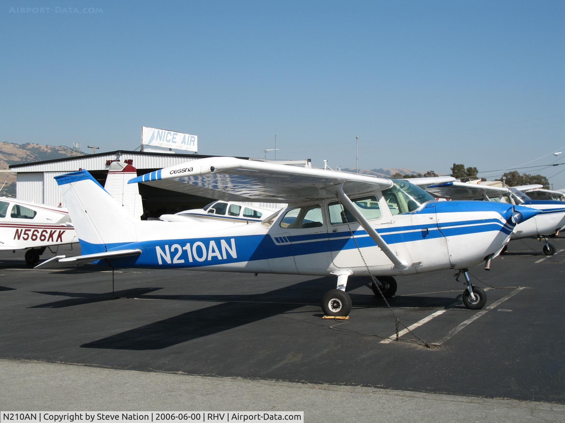 N210AN, 1975 Cessna 172M C/N 17264678, Cal Nice Air 1975 Cessna 182M @ Reid-Hillview Airport (San Jose), CA