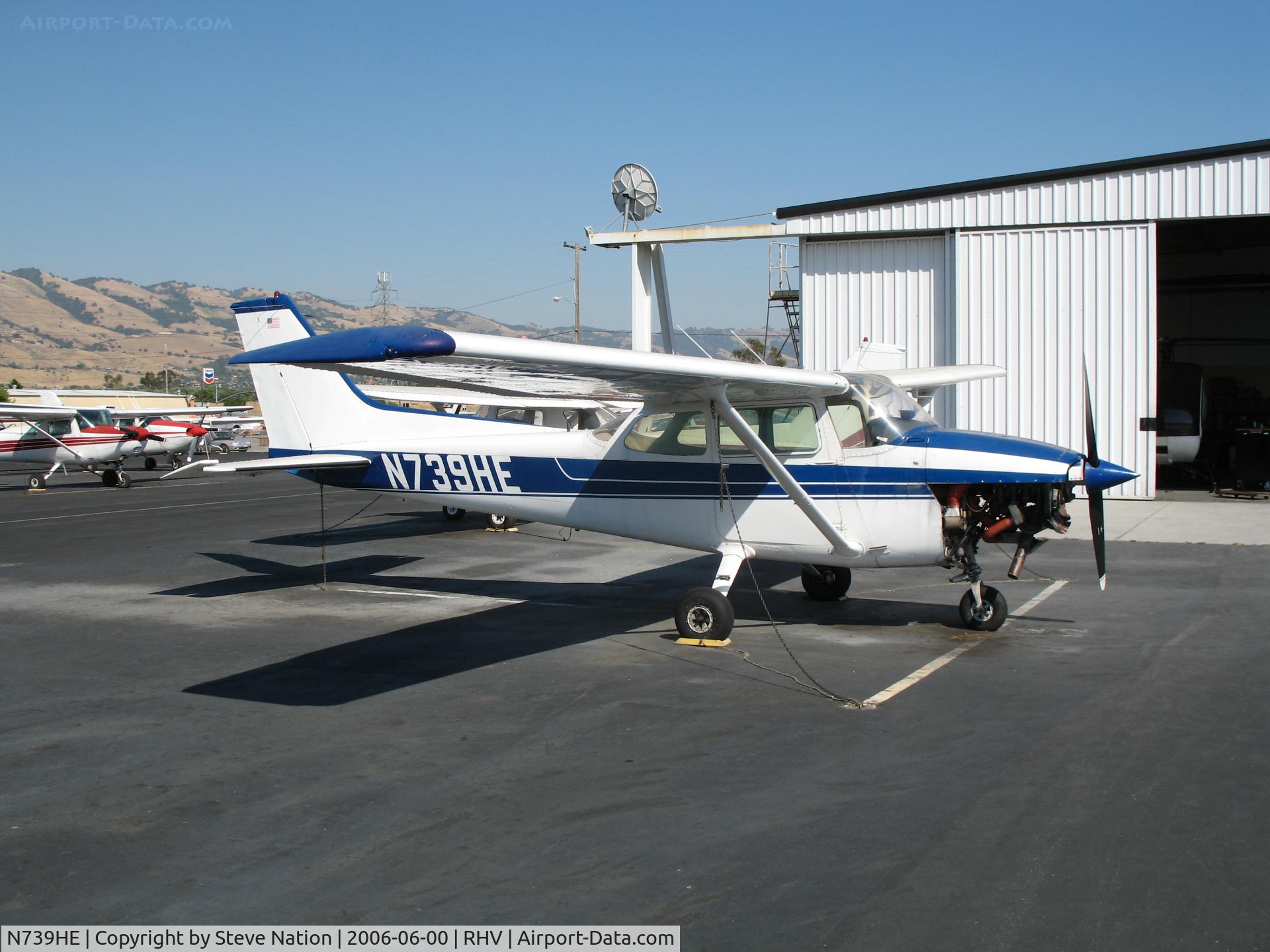 N739HE, 1978 Cessna 172N C/N 17270549, Cal Nice Air 1978 Cessna 172N with lower panels removed  @ Reid-Hillview Airport (San Jose), CA
