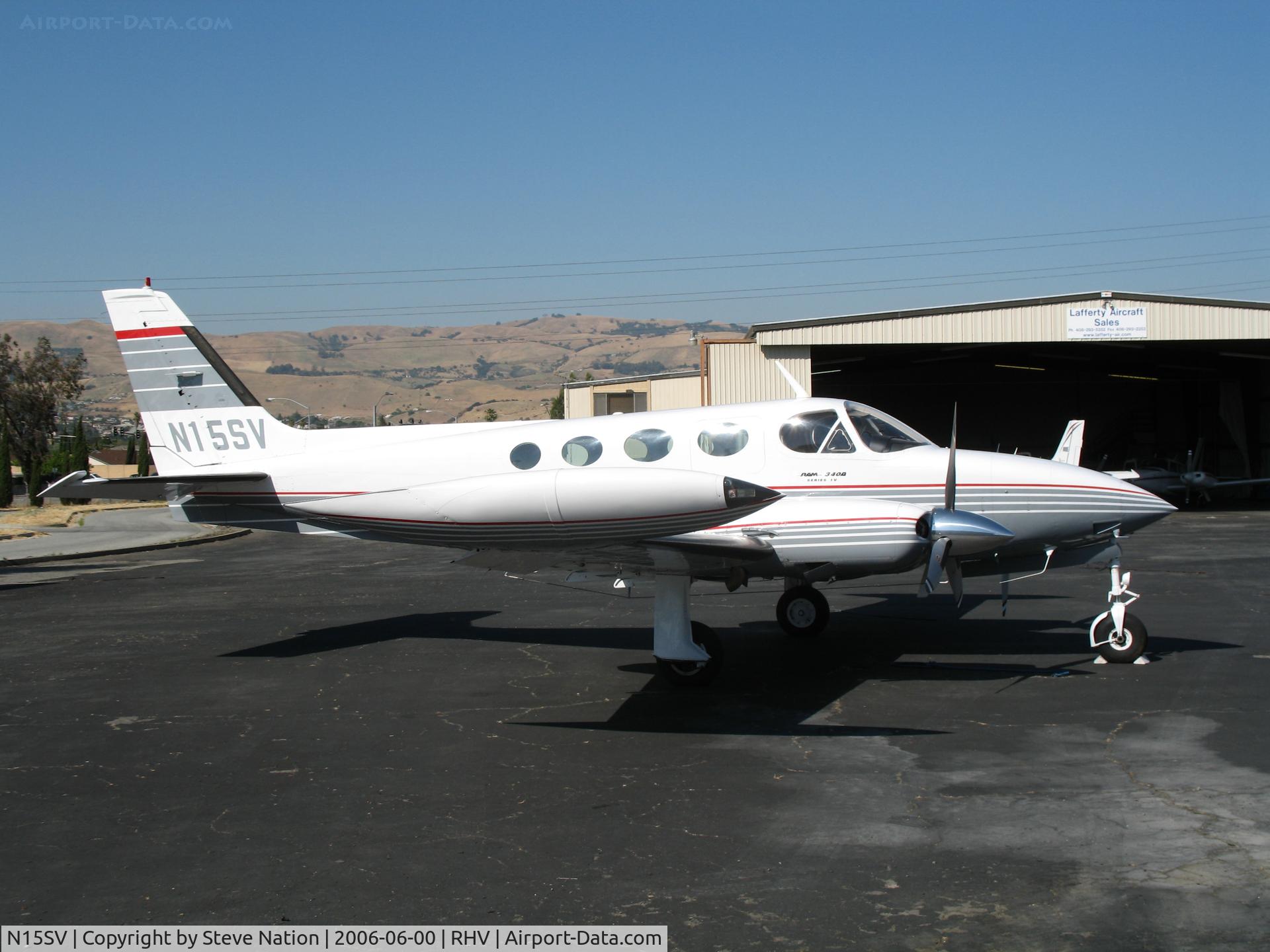 N15SV, 1977 Cessna 340A C/N 340A0226, Vincent Enterprises 1977 Cessna 340A @ Reid-Hillview Airport (San Jose), CA