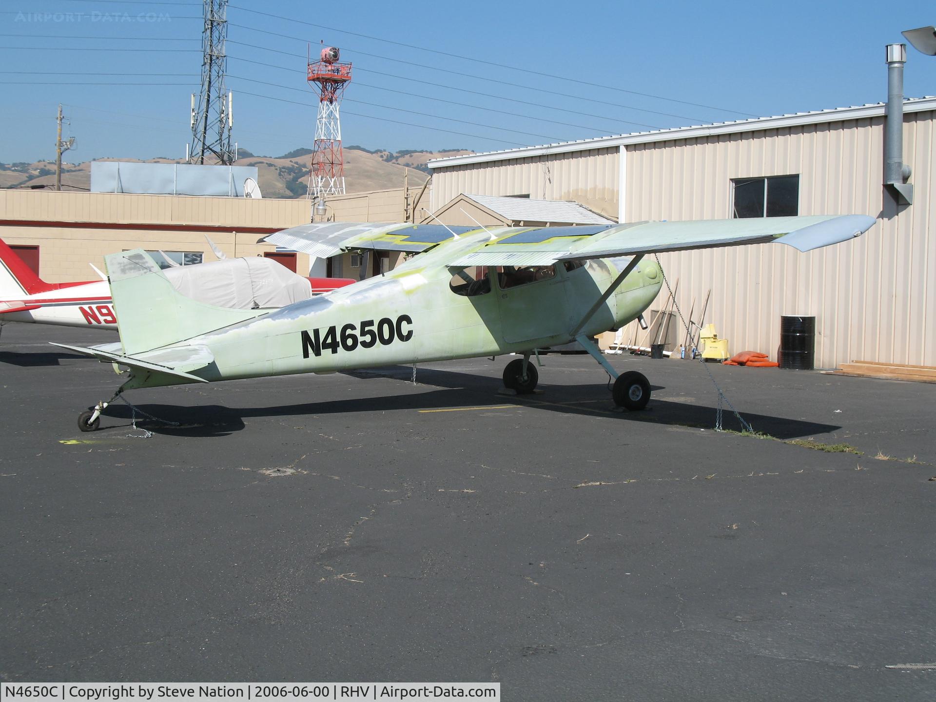 N4650C, 1953 Cessna 170B C/N 25594, 1953 Cessna 170B being rebuilt @ Reid-Hillview Airport (San Jose), CA