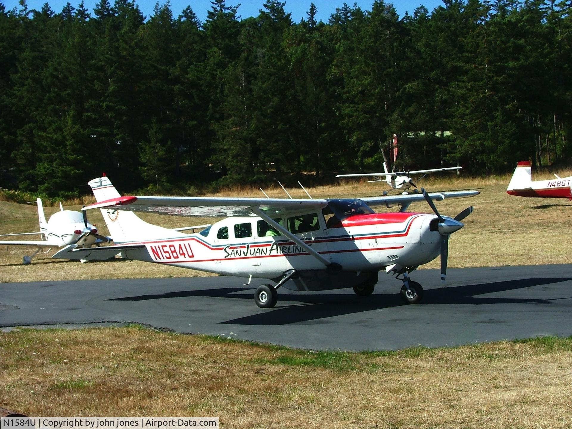 N1584U, 1970 Cessna 207 C/N 20700184, san juan isle