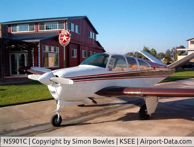 N5901C, 1952 Beech C35 Bonanza C/N D-3264, good