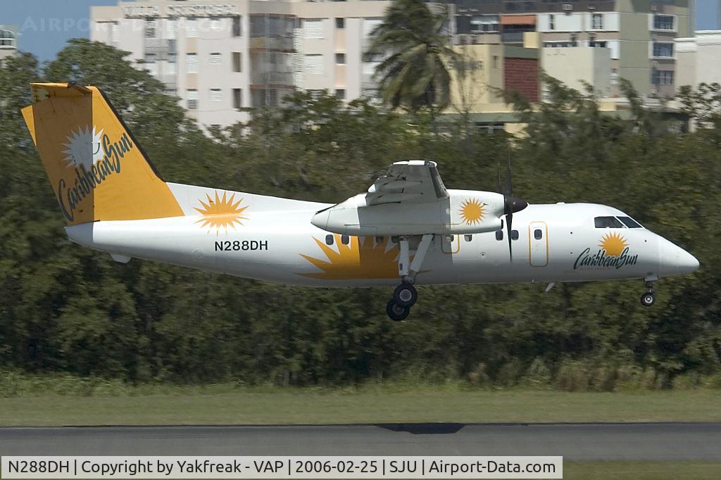 N288DH, De Havilland Canada DHC-8-102 Dash 8 C/N 317, Carribean Sun Dash8-100