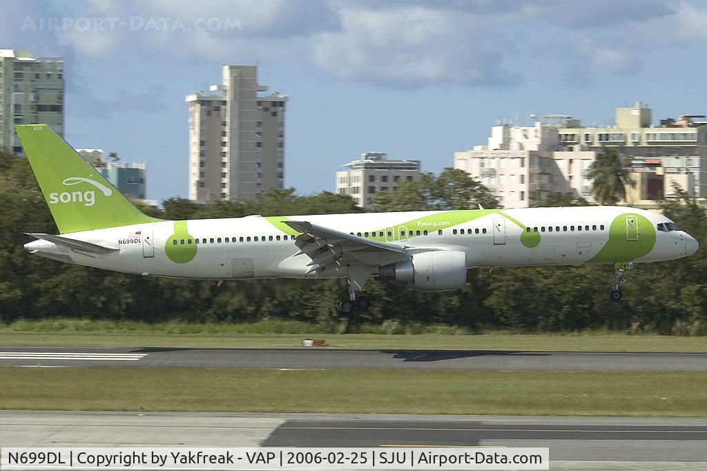 N699DL, 1999 Boeing 757-232 C/N 29970, Song Boeing 757-200