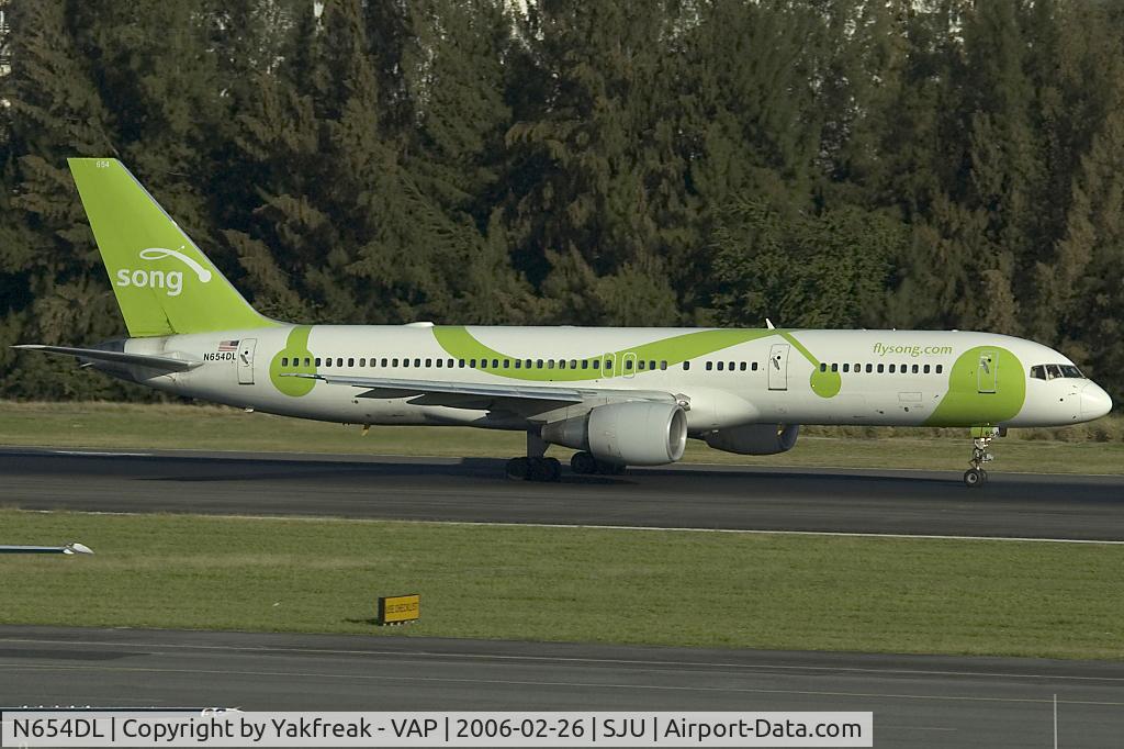N654DL, 1990 Boeing 757-232 C/N 24394, Song Boeing 757-200