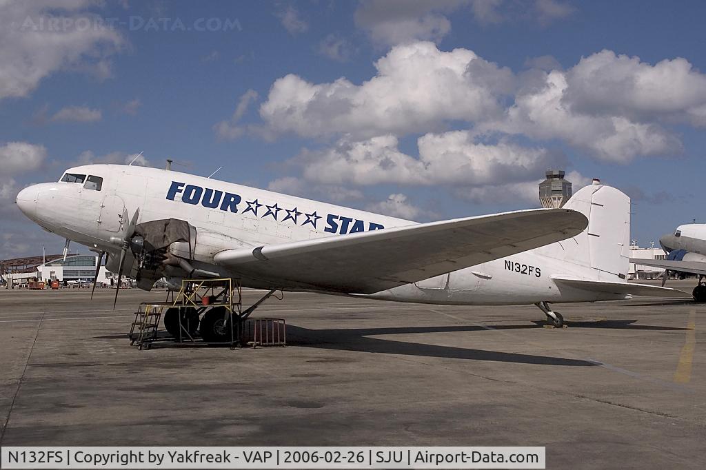 N132FS, 1976 Douglas DC3C C/N 25778, Four Star DC3