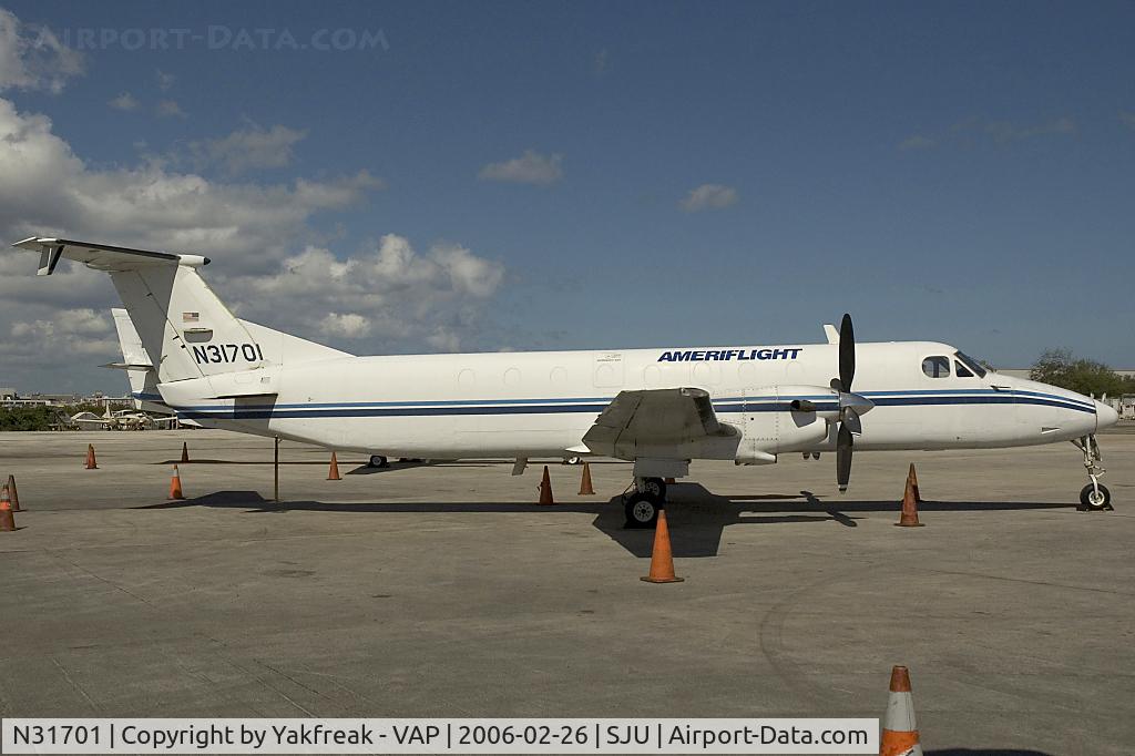 N31701, 1984 Beech 1900C C/N UB-2, Ameriflight Beech 1900C