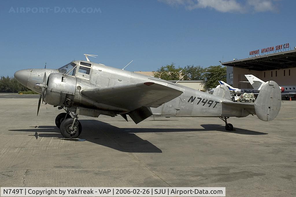 N749T, 1955 Beech E18S C/N BA-55, Tolair Beech 18