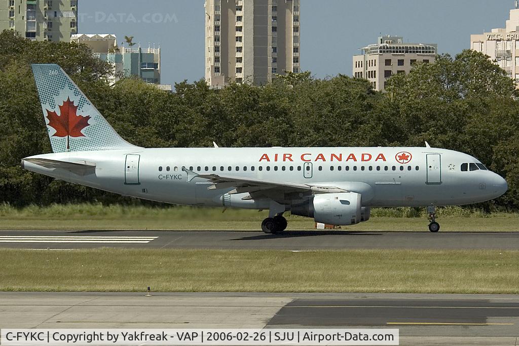 C-FYKC, 1997 Airbus A319-114 C/N 691, Air Canada Airbus A319
