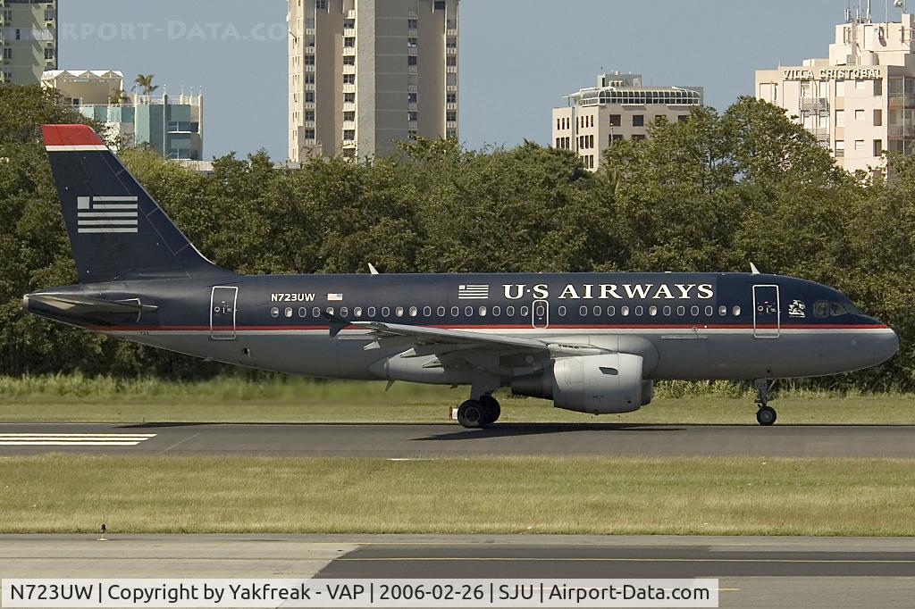 N723UW, 1999 Airbus A319-112 C/N 1109, US Airways Airbus A319