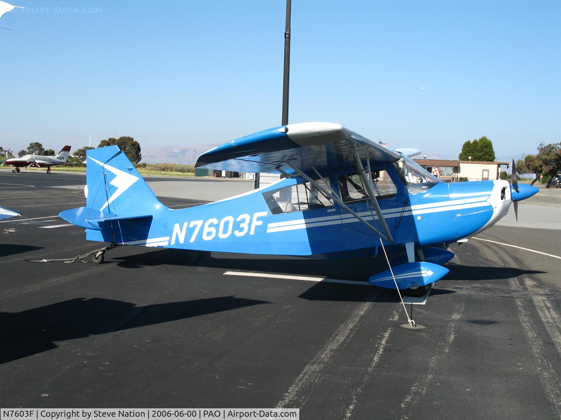 N7603F, 1970 Champion 7ECA Citabria C/N 756-70, 1970 Champion 7ECA @ Palo Alto Municipal, CA