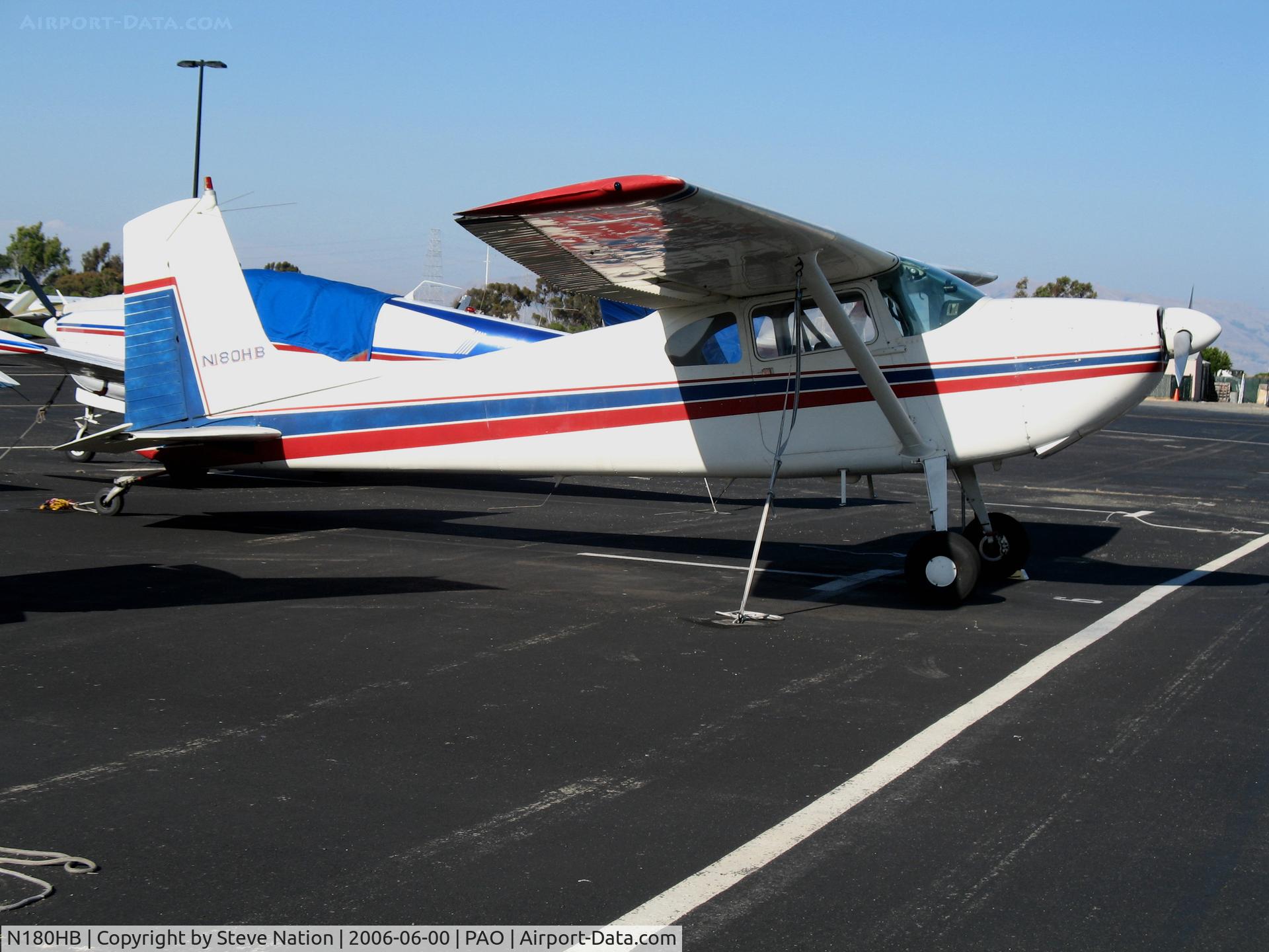 N180HB, 1954 Cessna 180 C/N 31211, 1946 Cessna 180 @ Palo Alto Municipal, CA