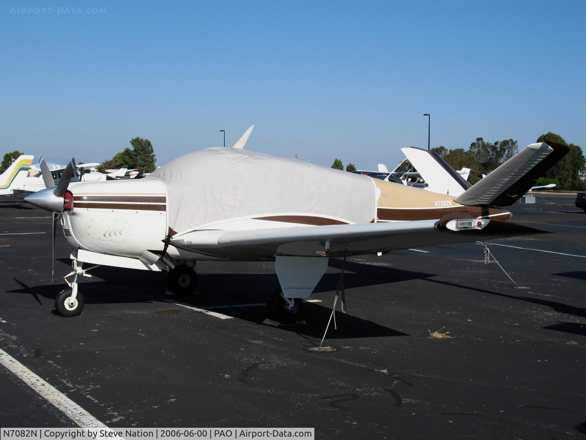 N7082N, 1967 Beech V35A Bonanza C/N D-8661, 1967 Beech V35 with cover @ Palo Alto Municipal Airport, CA