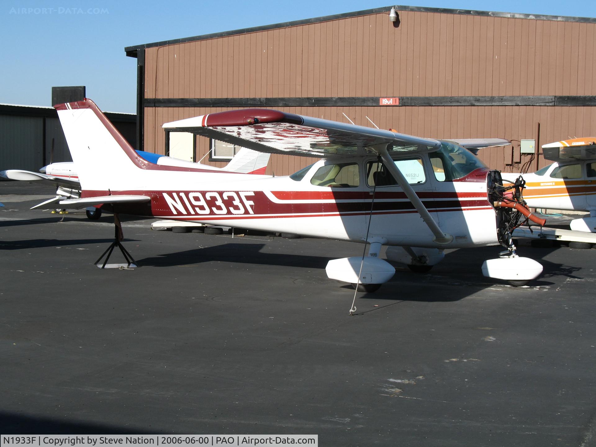 N1933F, 1979 Cessna 172N C/N 17273023, 1979 Cessna 172N minus engine @ Palo Alto Municipal Airport, CA