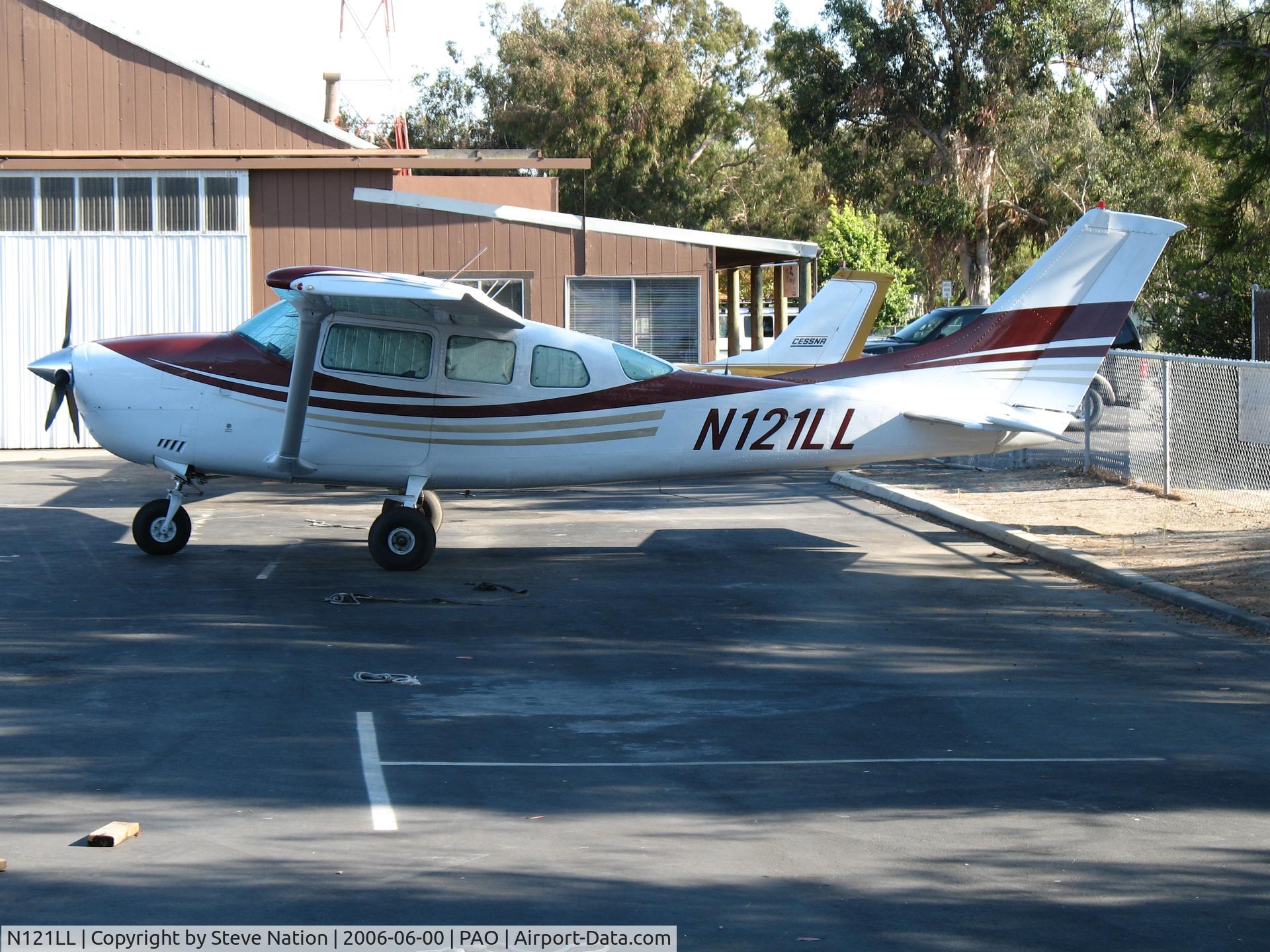 N121LL, 1977 Cessna U206G Stationair C/N U20603756, 1977 Cessna U206G in late afternoon shadows @ Palo Alto Municipal Airport, CA
