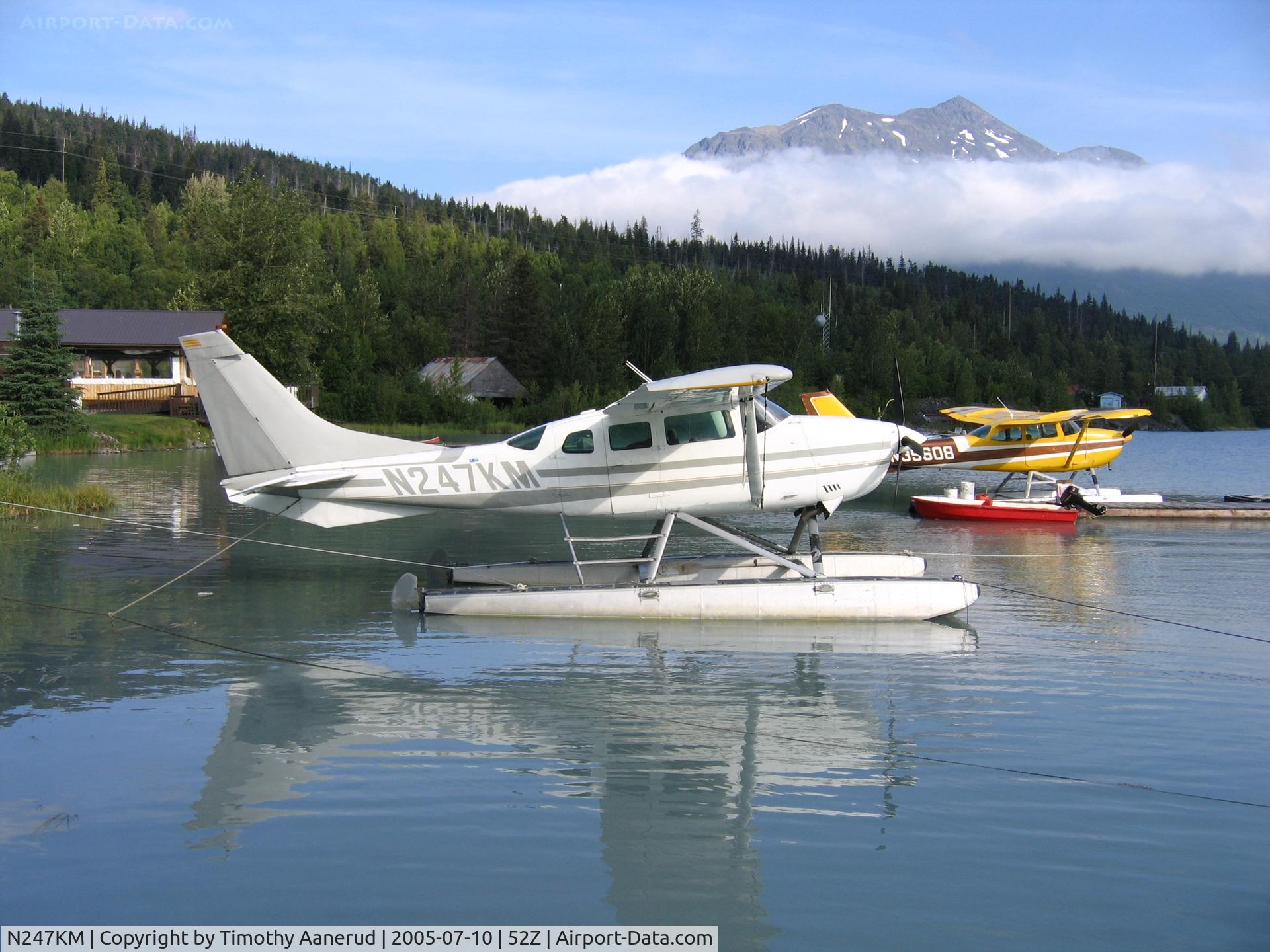 N247KM, 1975 Cessna U206F Stationair C/N U20602872, Summit Lake Seaplane Base, Moose Pass, AK 1975 Cessna U206F Stationair, c/n U20602872