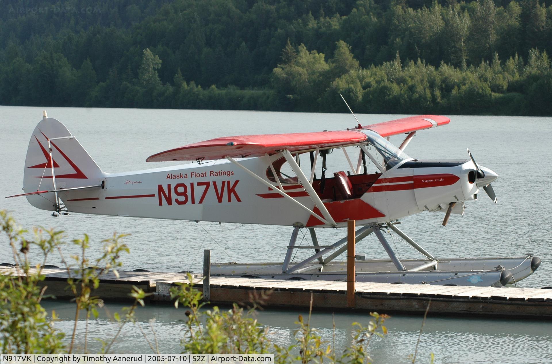 N917VK, 1974 Piper PA-18-150 Super Cub C/N 18-7409056, Summit Lake Seaplane Base, Moose Pass, AK, photo taken while waiting to depart on a fly in fishing trip with http://www.scenicmountainair.com