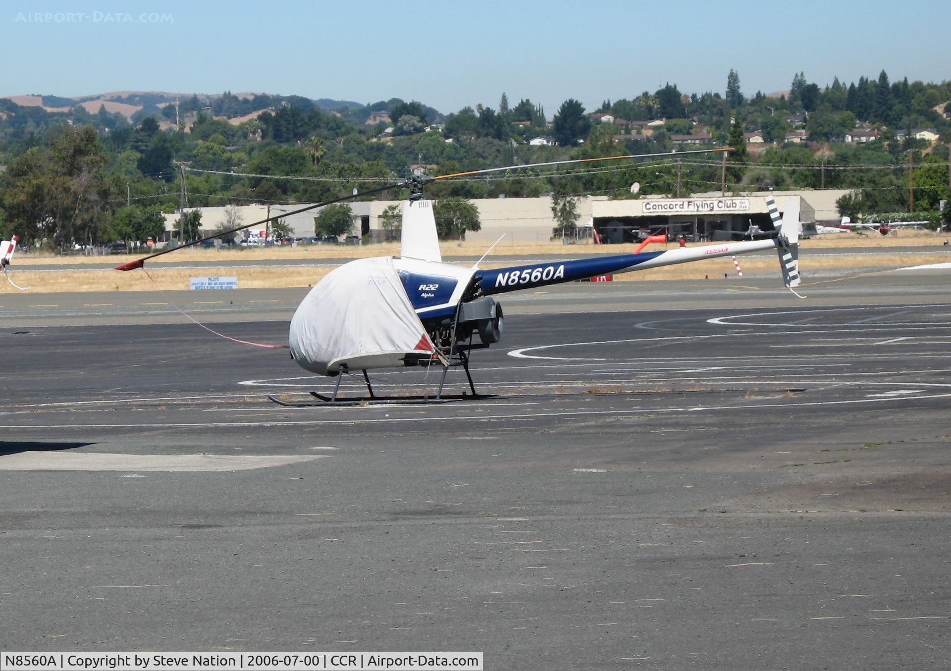 N8560A, Robinson R22 C/N 0474, Smith Air 2003 Robinson R22 at Buchanan Field (Concord), CA
