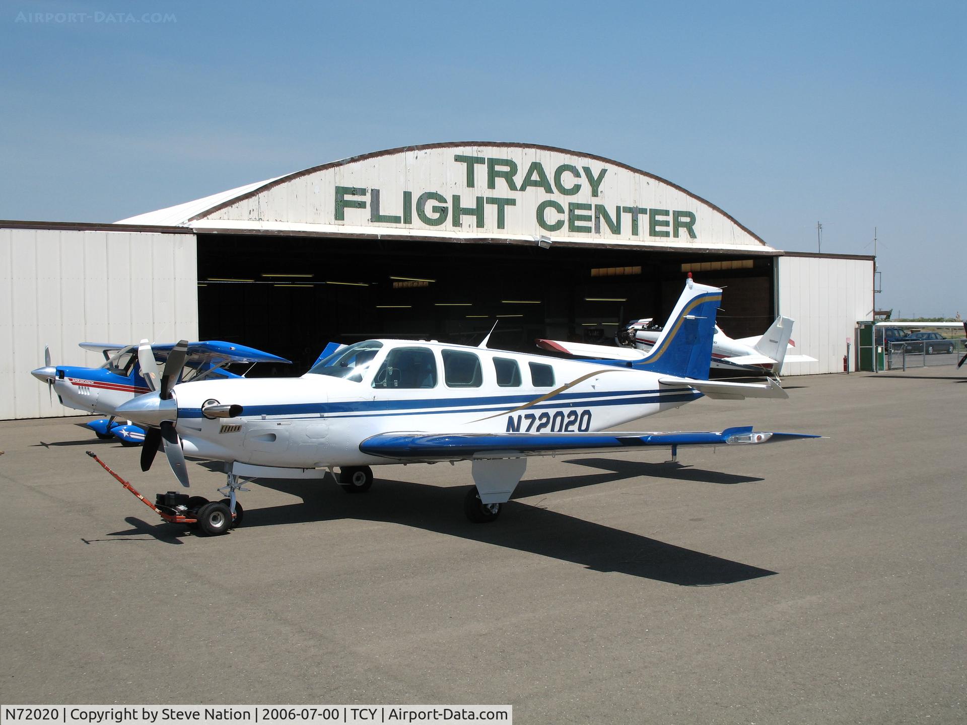 N72020, 1984 Beech B36TC Bonanza C/N EA-428, Diablo Agricultural Chemical 1984 Beech 36TC with 4-blade prop @ Tracy Municipal Airport, CA