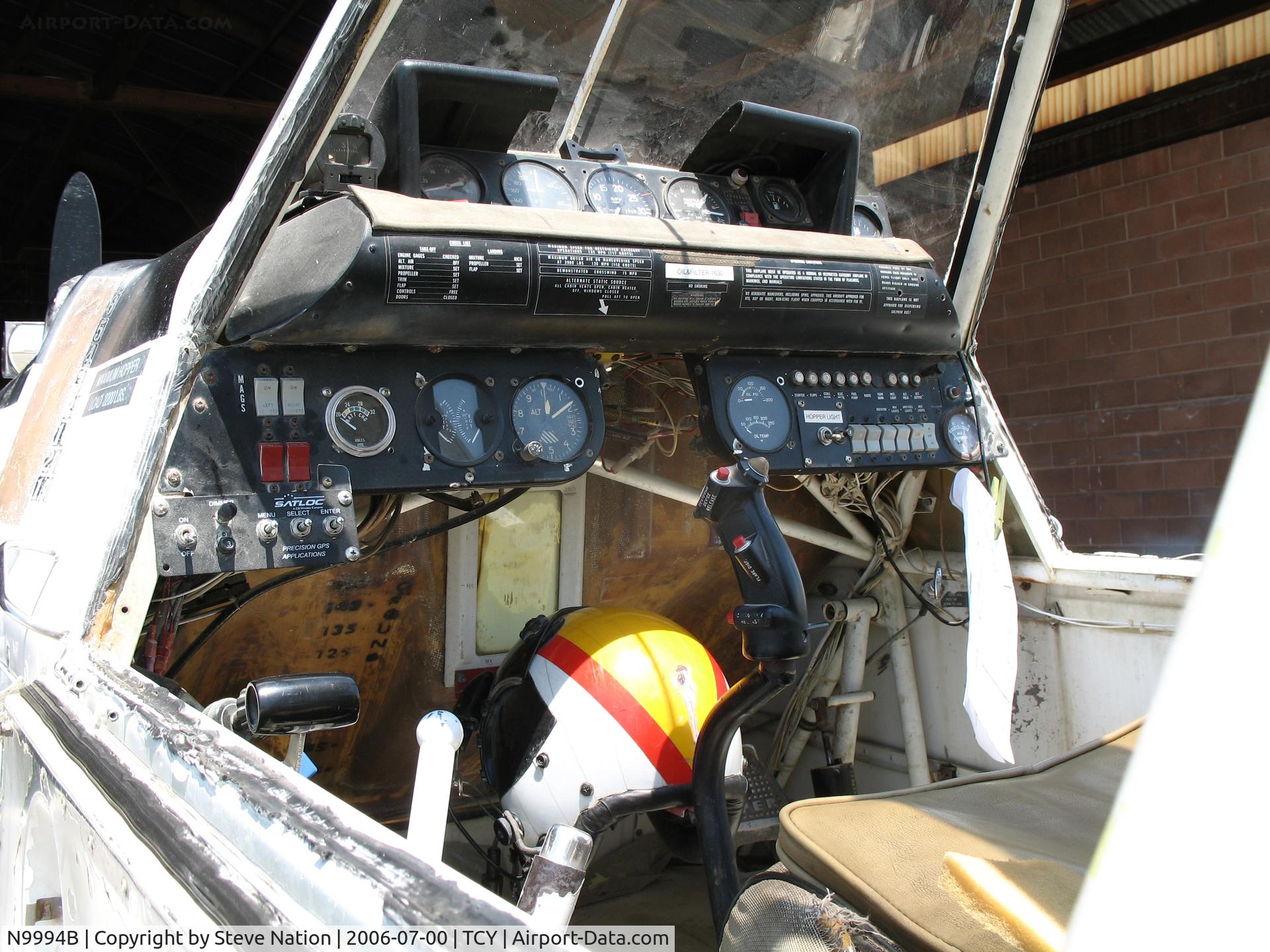 N9994B, Piper PA-36-285 Pawnee Brave C/N 36-7560110, Cockpit on Trinkle Ag Flying 1975 Piper PA-36-285 Brave@ Tracy Municipal Airport, CA