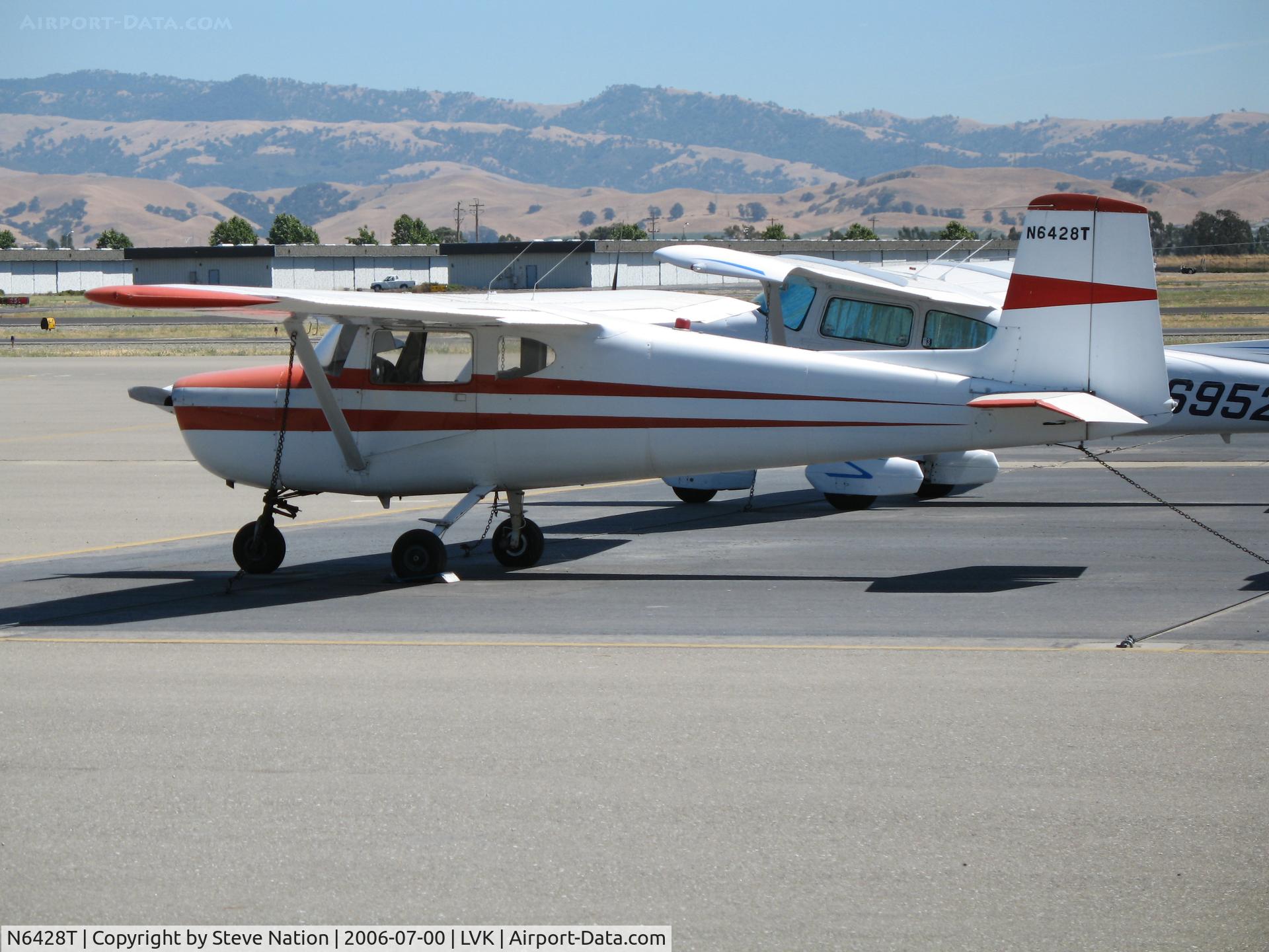 N6428T, 1960 Cessna 150 C/N 17828, Straight-tail 1960 Cessna 150 @ Livermore Municipal Airport, CA