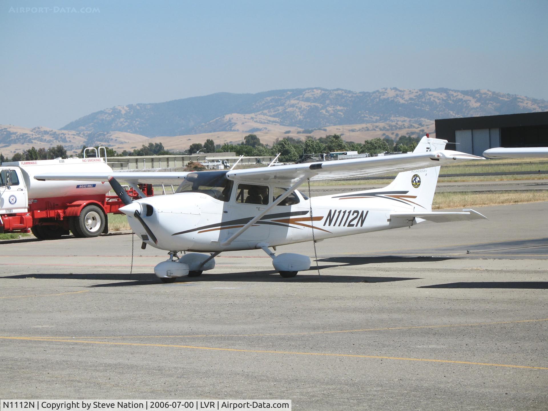 N1112N, 2005 Cessna 172R C/N 17281253, Sierra Academy of Aeronautics (tail logo) 2005 Cessna 172R @ Livermore Municipal Airport, CA