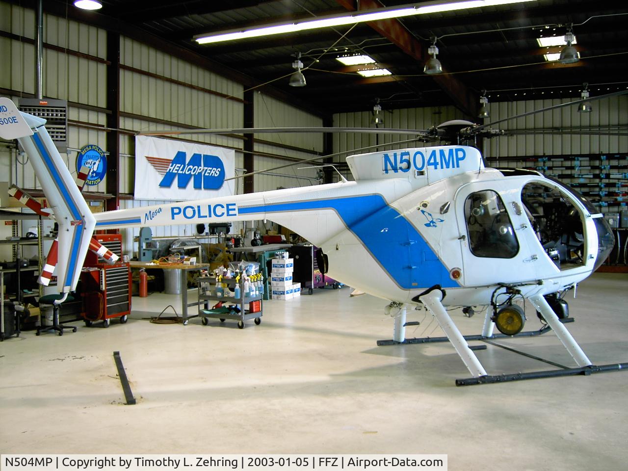 N504MP, McDonnell Douglas 369E C/N 0523E, Falcon 4 Mesa, AZ Police Department