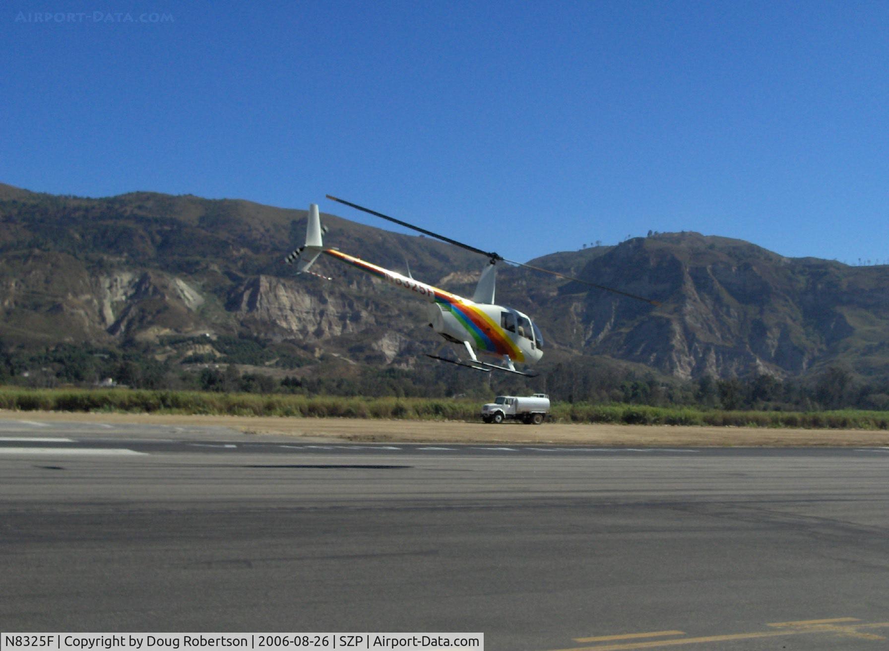 N8325F, 1995 Robinson R44 C/N 0208, 1995 Robinson R44, Lycoming O-540 260 Hp derated to 225 Hp for takeoff 205 Hp continuous, climbout departure