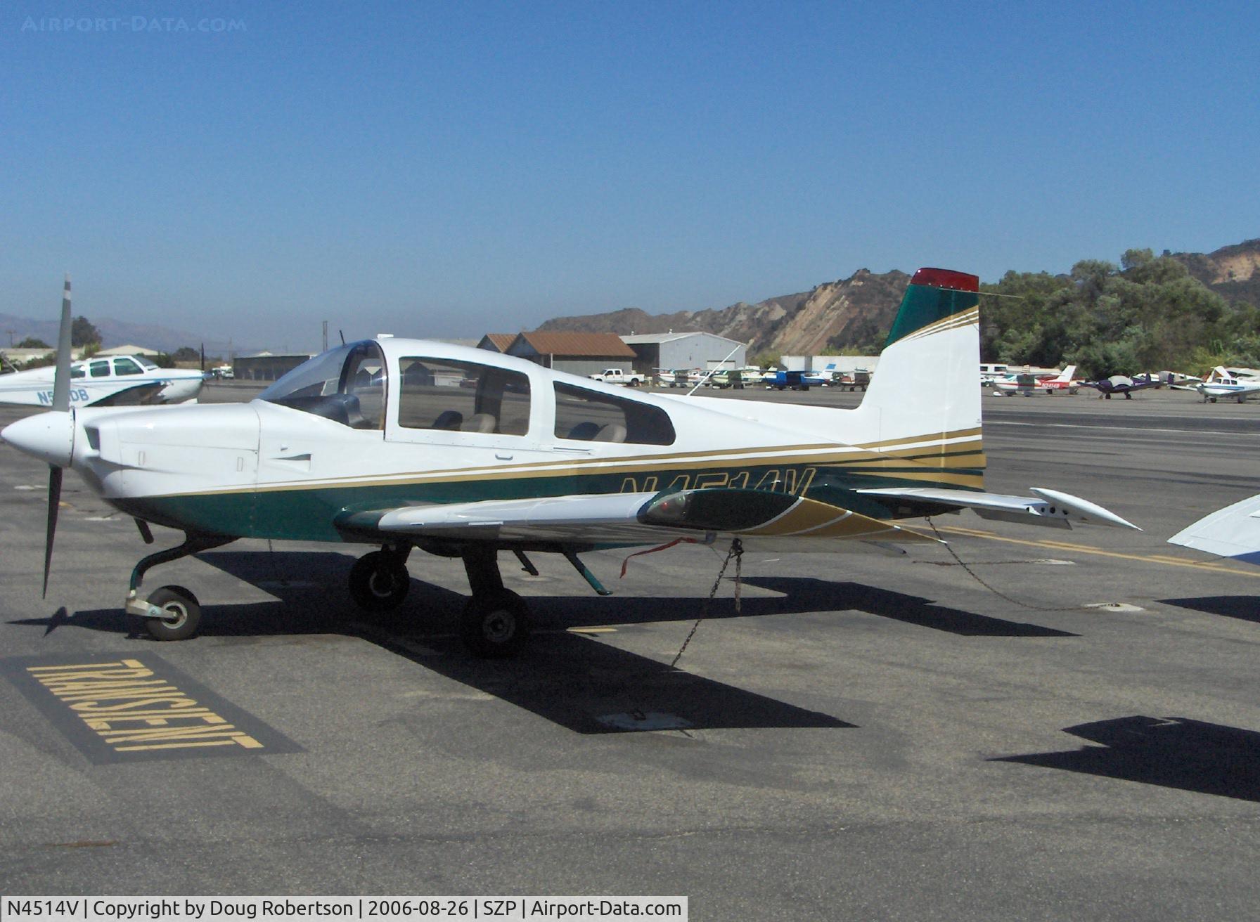 N4514V, 1978 Gulfstream American Corp AA-5B C/N AA5B1005, 1978 Gulfstream American AA-5B TIGER, Lycoming O&VO-360 180 Hp