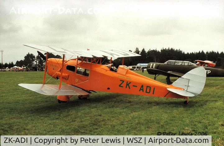 ZK-ADI, 1934 De Havilland DH-83C Fox Moth C/N 4097, DH83 Fox Moth
