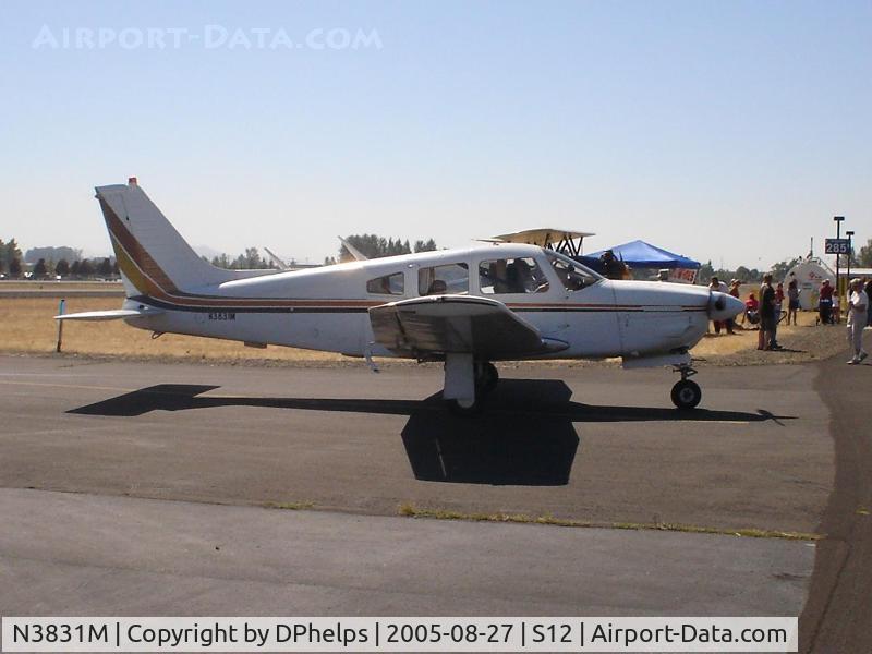 N3831M, 1978 Piper PA-28R-201 Cherokee Arrow III C/N 28R-7837138, N3831M taxies in after a Young Eagles flight at Albany Airport during the airshow