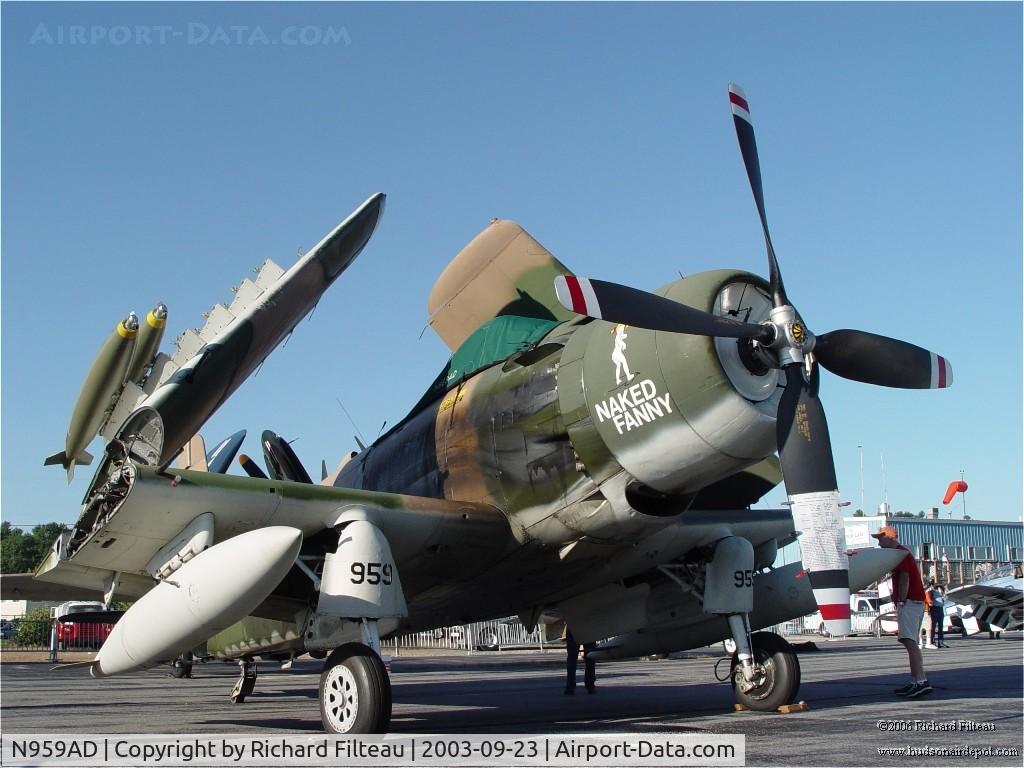 N959AD, Douglas A-1D Skyraider (AD-4NA) C/N 7759, Douglas Skyraider at Nashua Heritage Days