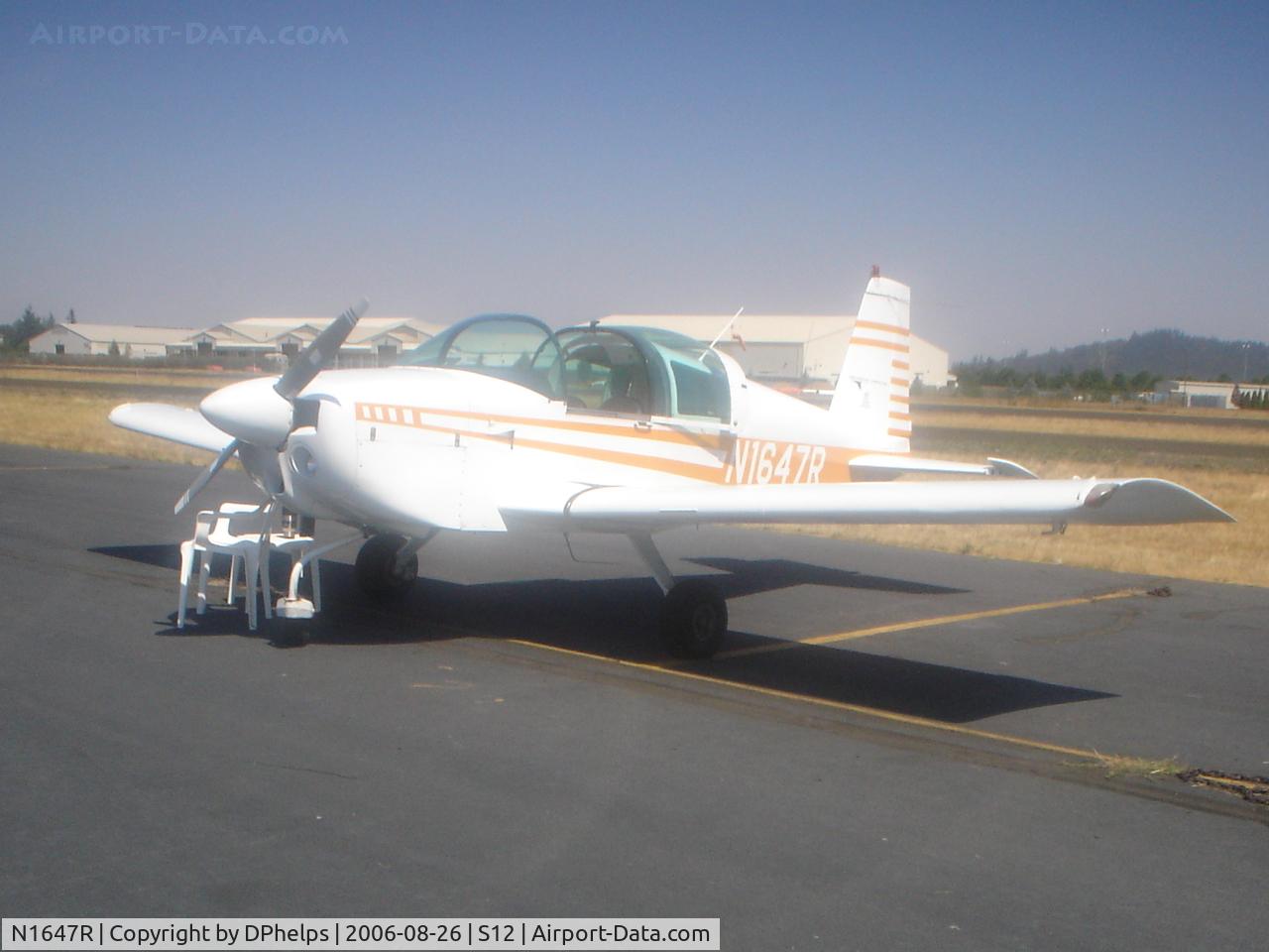 N1647R, 1976 Grumman American AA-1B Trainer C/N AA1B0647, N1647R on static display at the Albany, OR Airshow