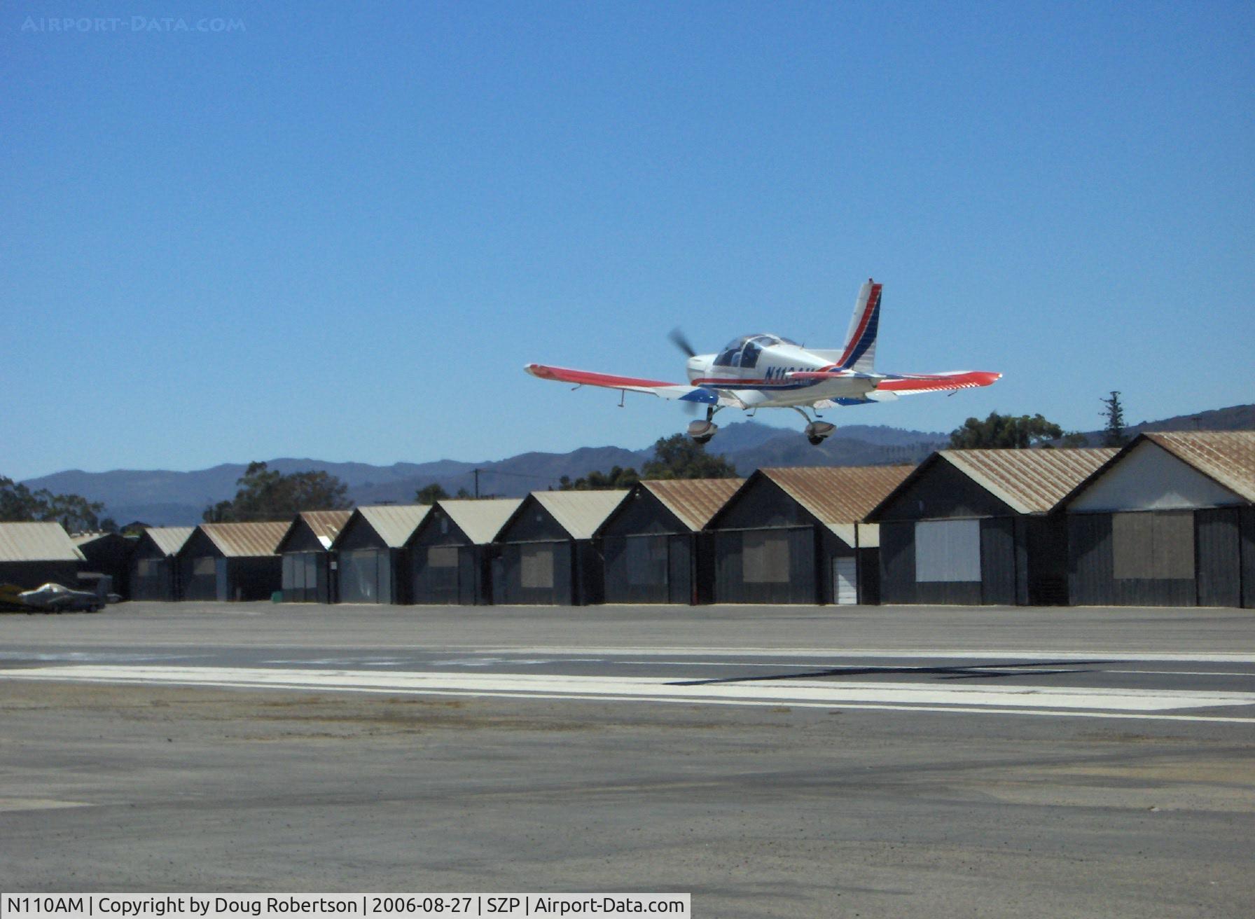 N110AM, 1996 Zlin Z-242L C/N 0727, 1996 ZLIN Z242L, full aerobatic, Lycoming AEIO-360-B 200 Hp, landing Runway 22