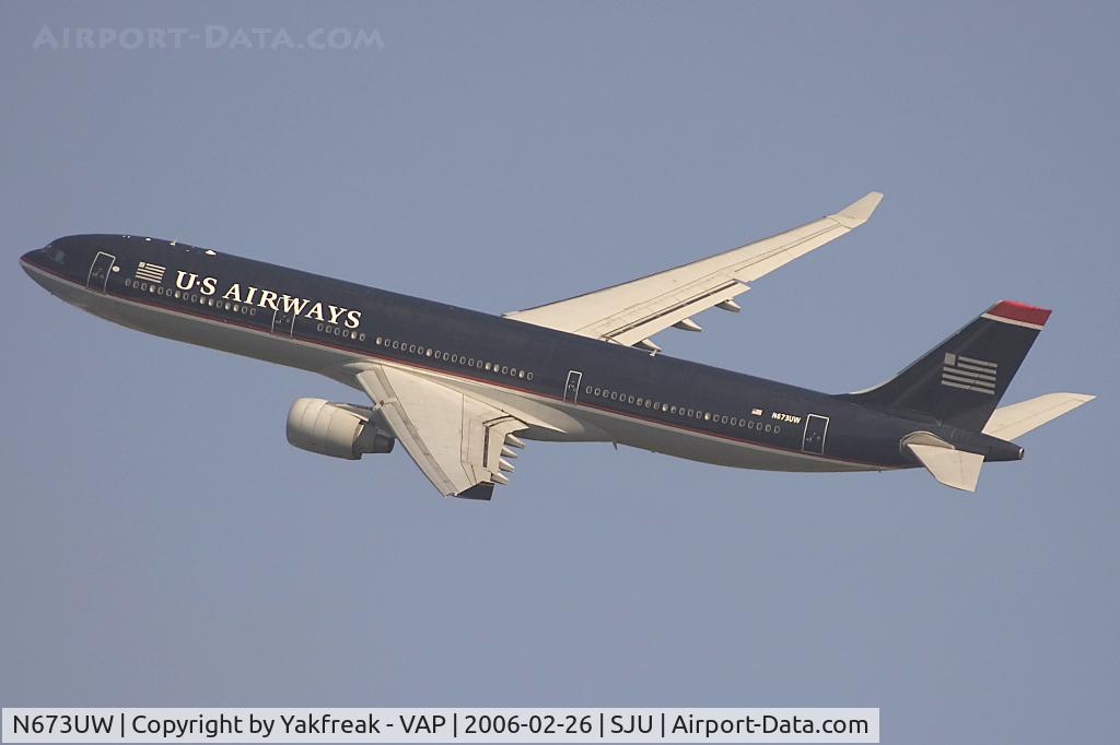 N673UW, 2000 Airbus A330-323 C/N 337, US Airways Airbus A330-300