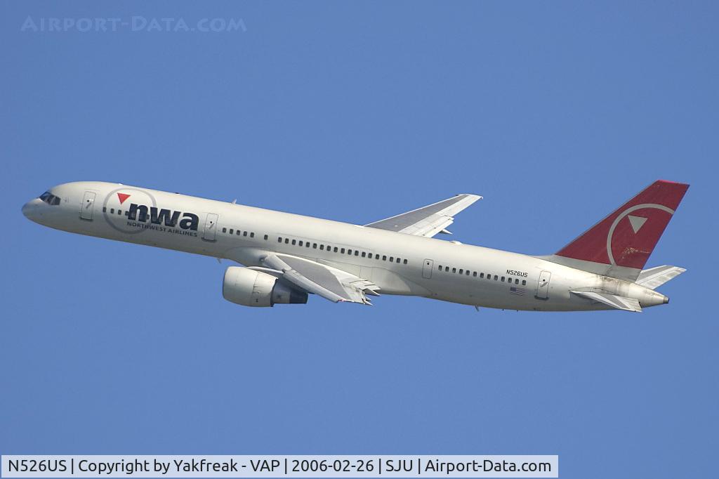 N526US, 1987 Boeing 757-251 C/N 23620, Northwest Boeing 757-200