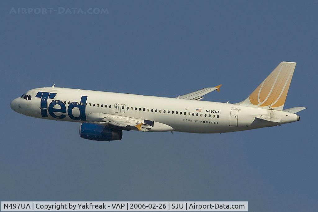 N497UA, 2002 Airbus A320-232 C/N 1847, Ted Airbus A320