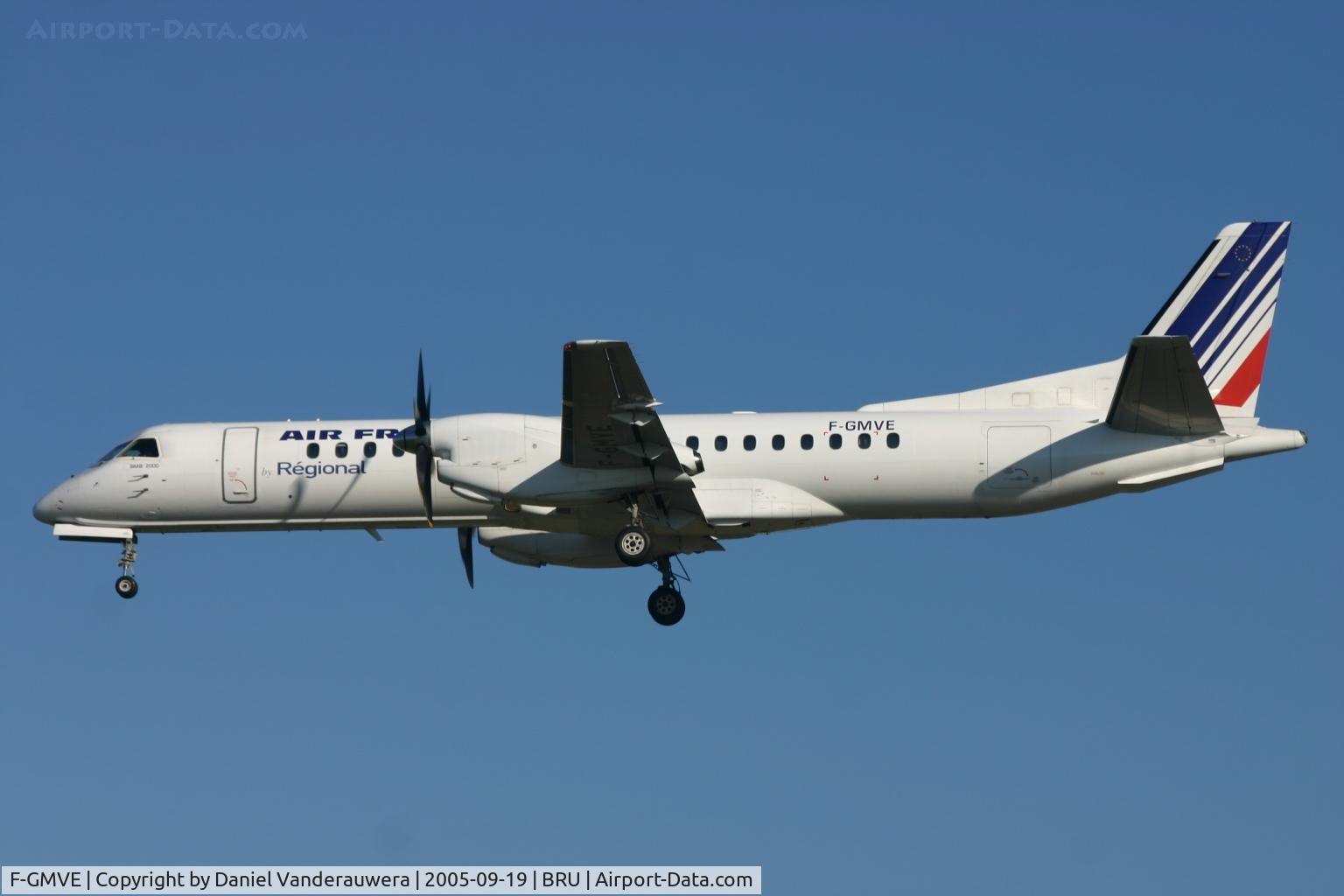F-GMVE, 1996 Saab 2000 C/N 2000-040, short to land on rwy 25L