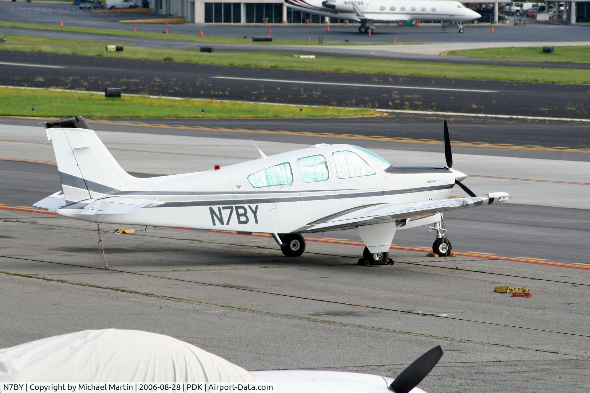 N7BY, 1991 Beech F33A Bonanza C/N CE-1611, Tied down @ Epps