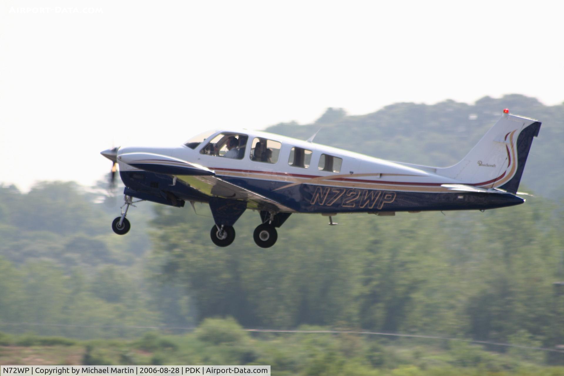 N72WP, 1985 Beech A36 Bonanza 36 C/N E-2288, Departing Runway 2L