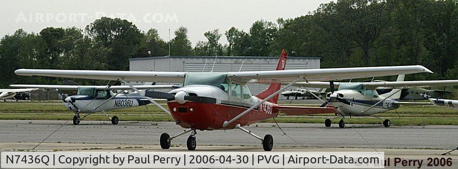 N7436Q, 1972 Cessna 182P Skylane C/N 18261076, Parked in 'her spot' at Hampton Roads Executive Airport