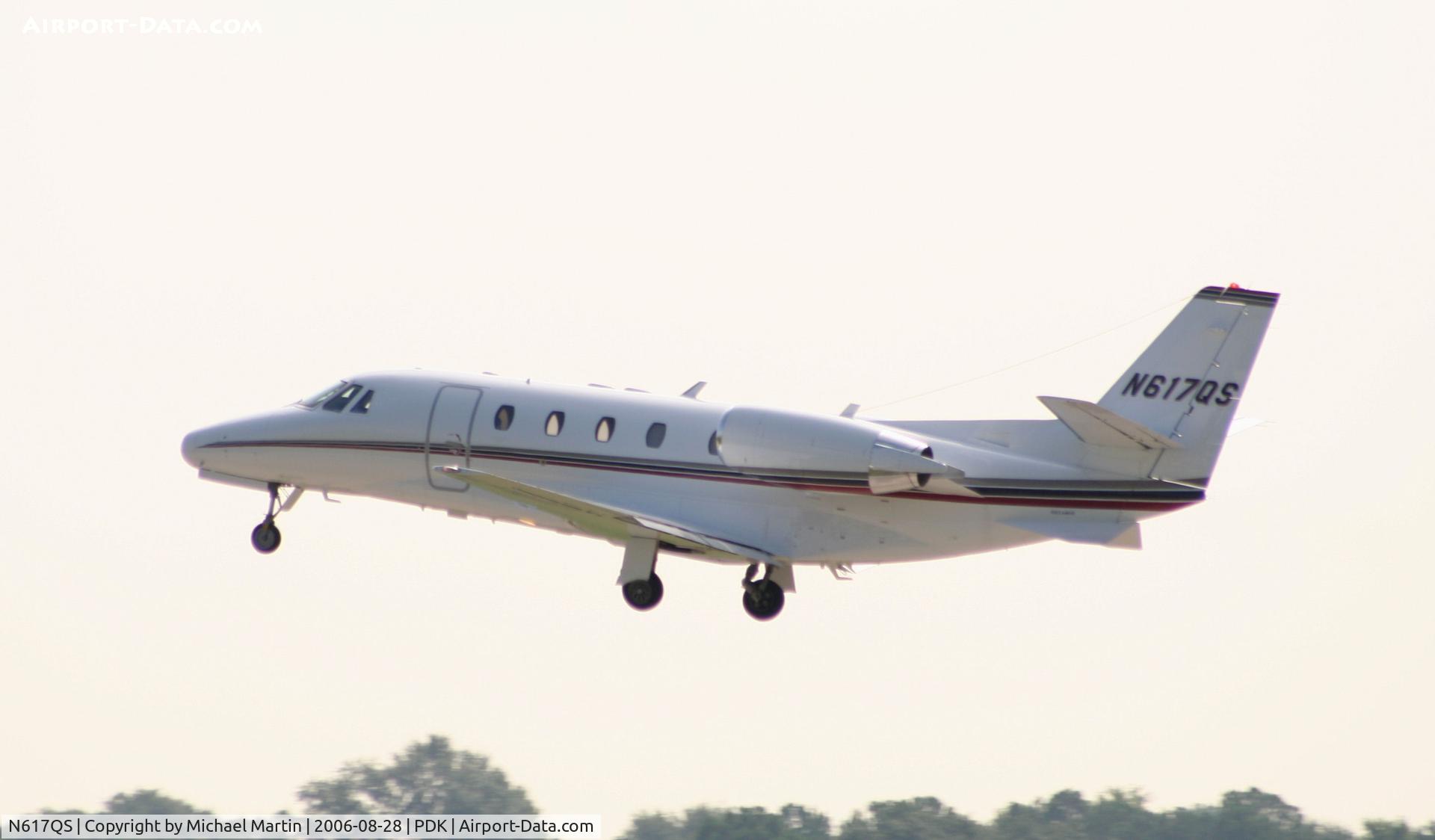 N617QS, 2004 Cessna 560XL Citation XLS C/N 560-5509, Departing Runway 2R