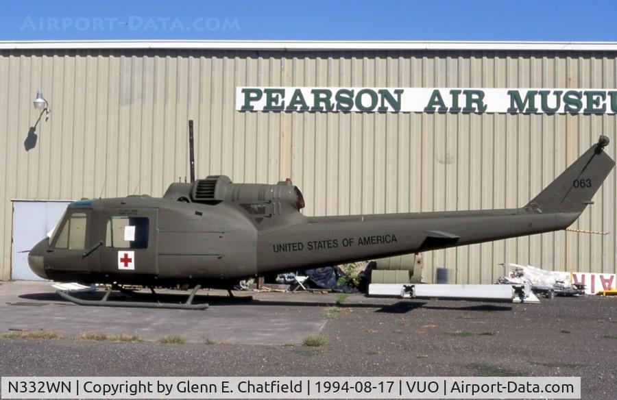 N332WN, Bell UH-1B Iroquois C/N 62-1984, At the Pearson Air Museum