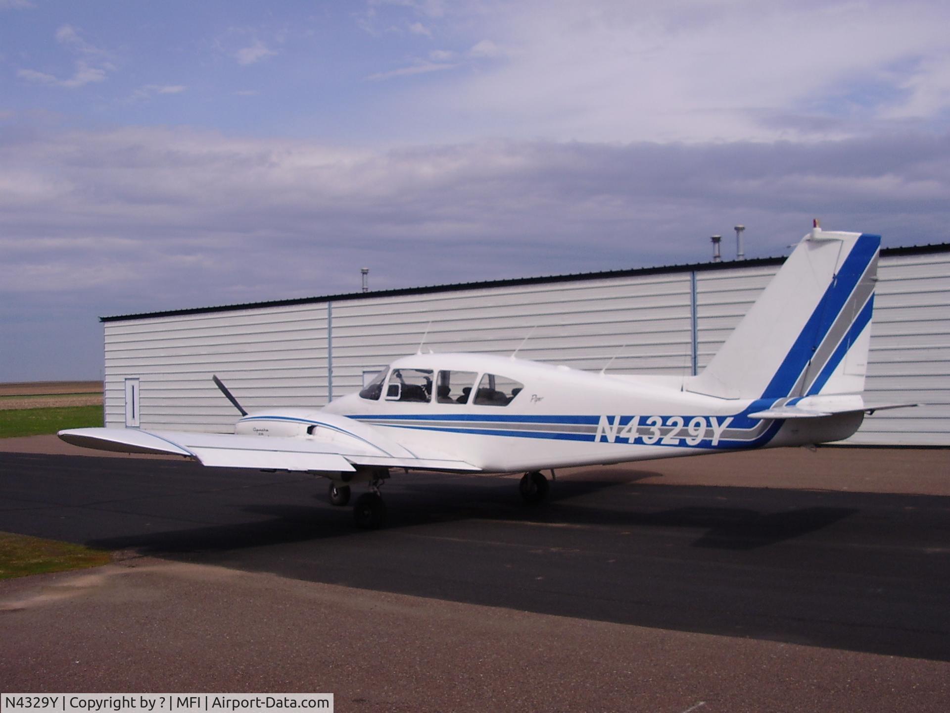 N4329Y, 1966 Piper PA-23-235 Apache C/N 27-619, marshfield wis.