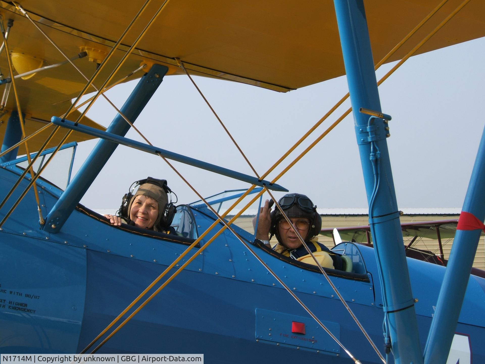 N1714M, 1951 Boeing E75 C/N 75-8666, Close Up of Stearman